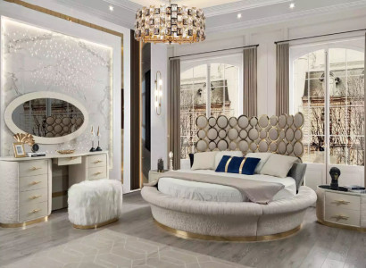 Round Bed Round Design Beds Leather Double Luxury Hotel Frame Sleep Room