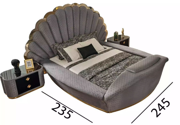 Luxury Bed Design Beds Furniture Double bed Bedroom Royal 200x200 cm