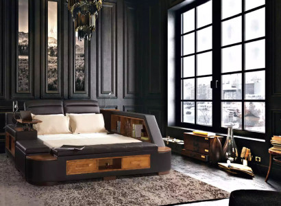 Multifunction Bed Double Beds Modern Bed frame Beds 180x200cm Hotel new