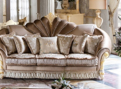 Classic Upholstery 3 Seater Leather Couches Velvet Sofa Sofa Three Seater Couch Italy