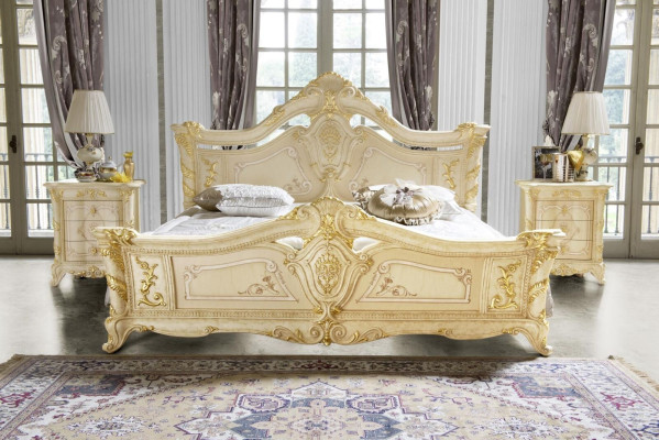 Bedroom Set Design Art Deco Luxury Beds Bed Bedside table 3 pieces.