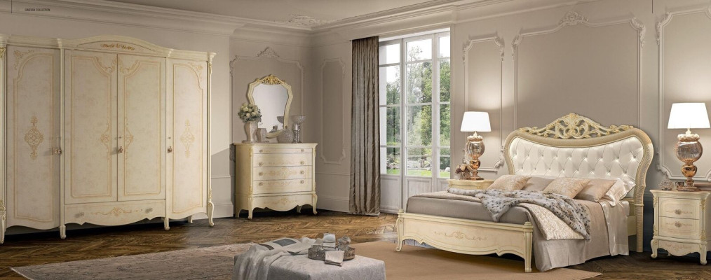 Wardrobe Wardrobe Real wood Solid Bedroom Furniture Italy wooden cabinet
