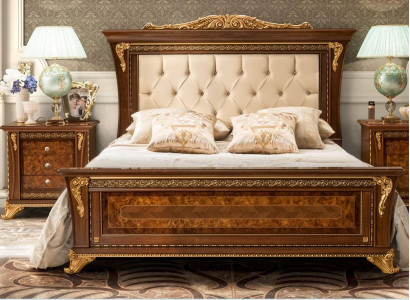 Bed Design 2x Bedside tables 3-piece Bedroom Set Furniture Classic Beds