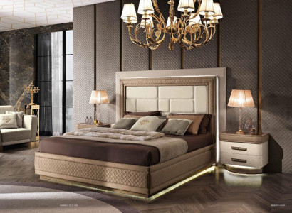Bed Bed Frame Wood Double Bedroom Modern Double bed Furniture Luxury Beds