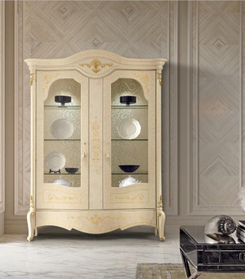 Luxury Display case Cupboard Classic Showcases Living room Cabinets Sideboard Wood new