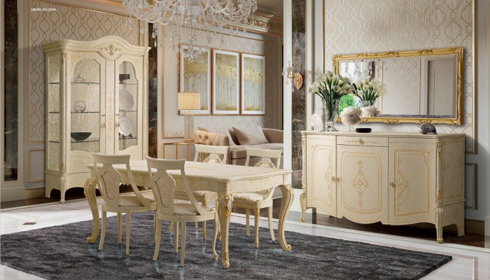 Luxury Display case Cupboard Classic Showcases Living room Cabinets Sideboard Wood new