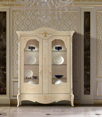 Luxury Display case Cupboard Classic Showcases Living room Cabinets Sideboard Wood new