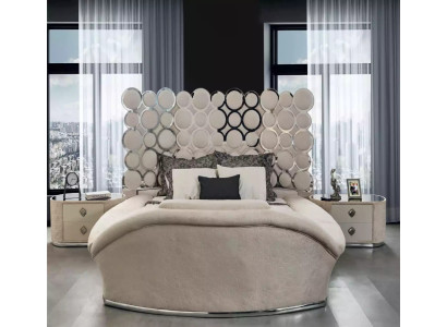 Bedroom Bed 2x Bedside tables Luxury Beds Set Complete Design Furniture