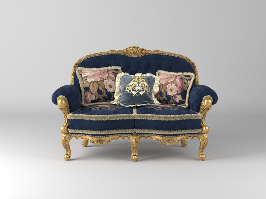 Chesterfield Sofa 2 Seater Upholstery Couches Sofas Velvet fabric Two-seater Furniture new