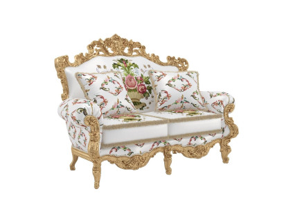 Classic Upholstery Couches Stool Couch Sofas Furniture Sofa Two-seater 2 Seat Italy