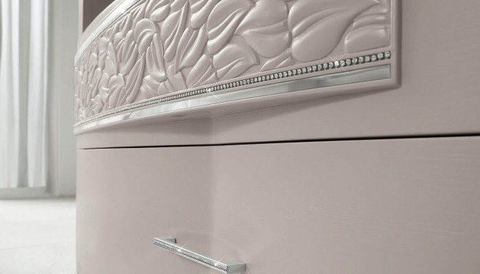 Wall Wardrobe Sideboard Wall unit TV Chest of drawers Wood Design Modern Beige