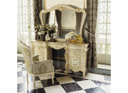 Dressing table + Armchair Dressing table Cosmetics Table Mirror Chest of drawers Tables 3 pcs