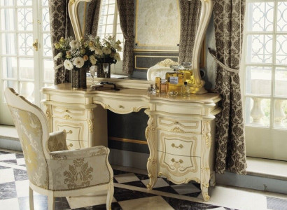 Dressing table + Armchair Dressing table Cosmetics Table Mirror Chest of drawers Tables 3 pcs