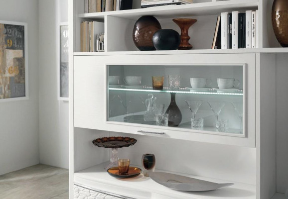 Wall unit TV-cabinet Wall Wardrobe Sideboard Television Chest of drawers Wood Design Modern Furniture new