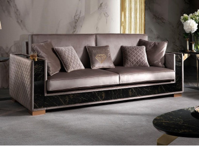 Sofa Three Seater Couch Upholstery Design Seat Sofas Room Furniture Fabric 3er Modern