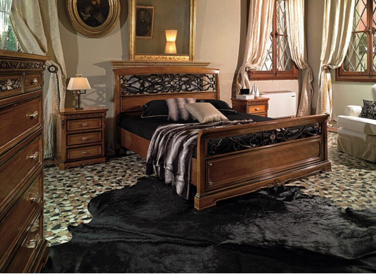 Bedroom Set Bed with 2 Nightstands Beds Design Furniture Furnishings 3pcs.